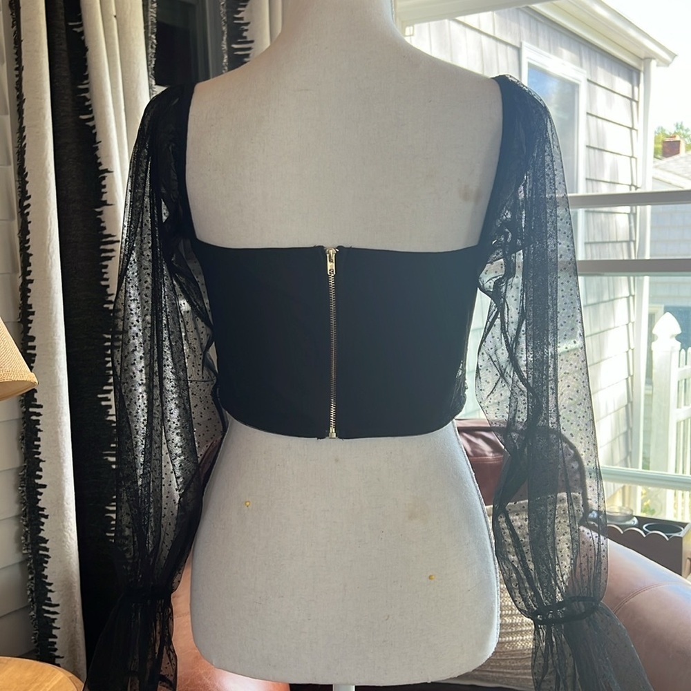 Cropped Long Sleeve Top by CLOUD TEN - Picture 7 of 12